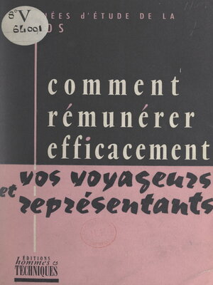 cover image of Comment rémunérer efficacement vos voyageurs et représentants